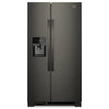 Whirlpool 36 Inch Side-by-Side Refrigerator, 25 cu. ft., Black Stainless - WRS325SDHV