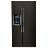 Whirlpool 28 cu. ft. Side-by-Side Refrigerator, Fingerprint Resistant Black Stainless - WRS588FIHV