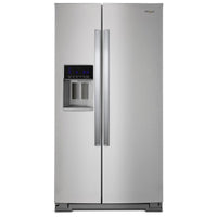 Whirlpool 36 Inch Side-by-Side Refrigerator, 28.5 cu. ft., Stainless Steel - WRS588FIHZ