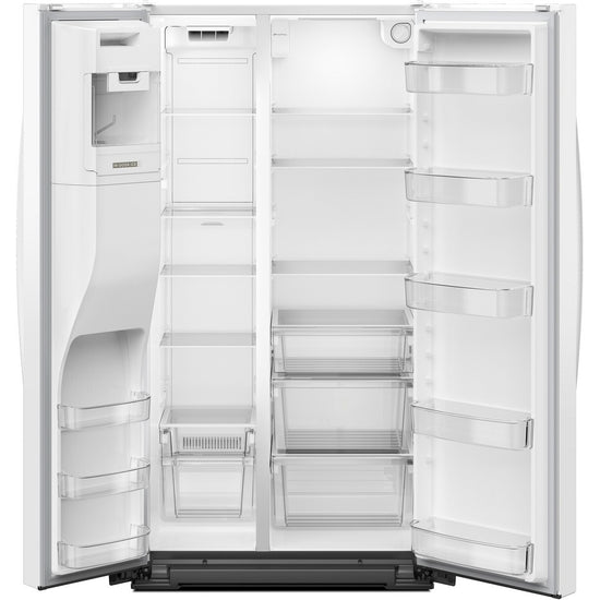 Whirlpool 36 Inch Counter-Depth Side-by-Side Refrigerator, White - WRSC5536RW