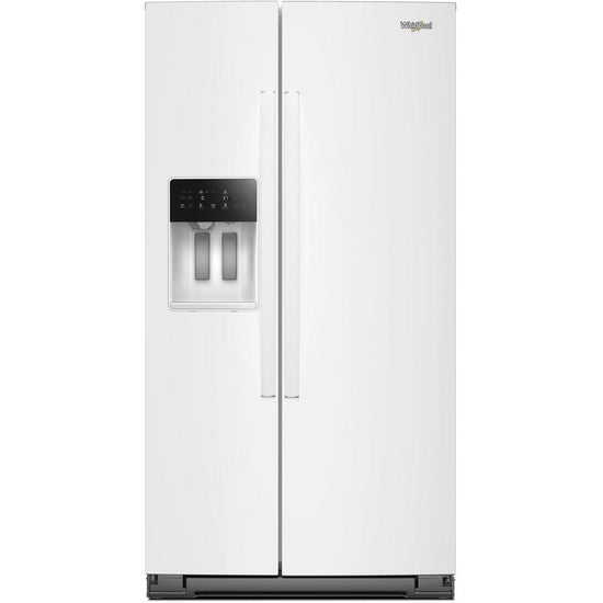 Whirlpool 36 Inch Counter-Depth Side-by-Side Refrigerator, White - WRSC5536RW