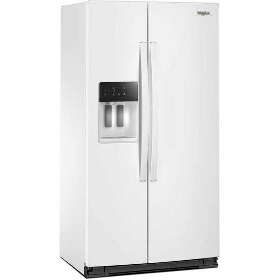 Whirlpool 36 Inch Counter-Depth Side-by-Side Refrigerator, White - WRSC5536RW