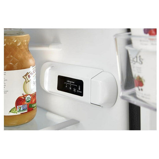 Whirlpool 24 Inch Top Freezer Refrigerator, Black - WRT112CZJB