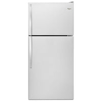 Whirlpool 30 Inch Top Freezer Refrigerator with 18.2 cu. ft. Capacity, Stainless Steel - WRT318FZDM