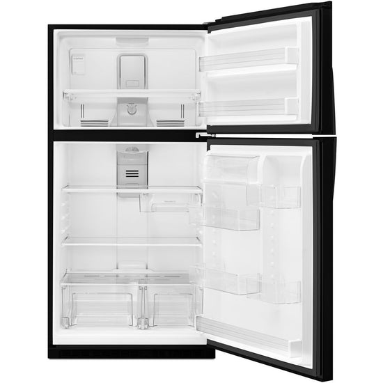 Whirlpool 33 Inch Top Freezer Refrigerator with 21 Cu. Ft. Capacity, Black - WRT541SZDB