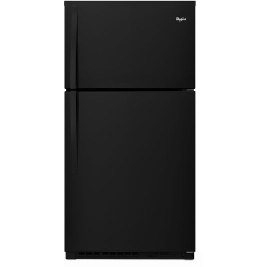 Whirlpool 33 Inch Top Freezer Refrigerator with 21 Cu. Ft. Capacity, Black - WRT541SZDB