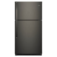 Whirlpool 33 Inch Top-Freezer Refrigerator with 21 Cu. Ft. Capacity, Black Stainless - WRT541SZHV