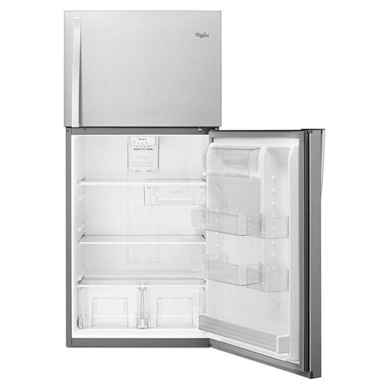 Whirlpool 30 Inch Top Freezer Refrigerator, 19.2 cu. ft., Stainless Steel - WRT549SZDM