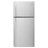 Whirlpool 30 Inch Top Freezer Refrigerator, 19.2 cu. ft., Stainless Steel - WRT549SZDM
