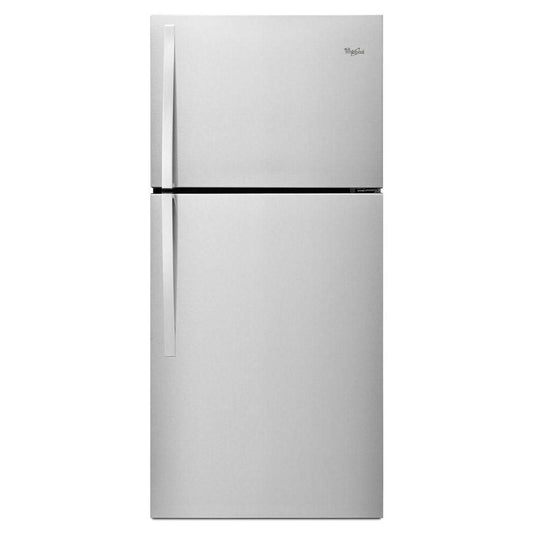Whirlpool 30 Inch Top Freezer Refrigerator, 19.2 cu. ft., Stainless Steel - WRT549SZDM