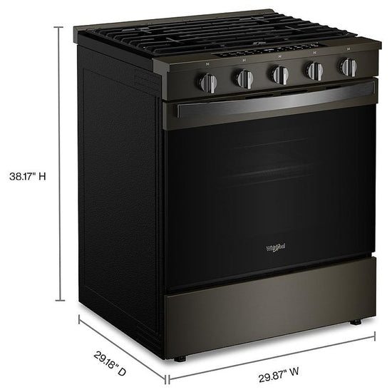 Whirlpool 30 Inch Slide-In Gas Smart Range - WSGS7530RV