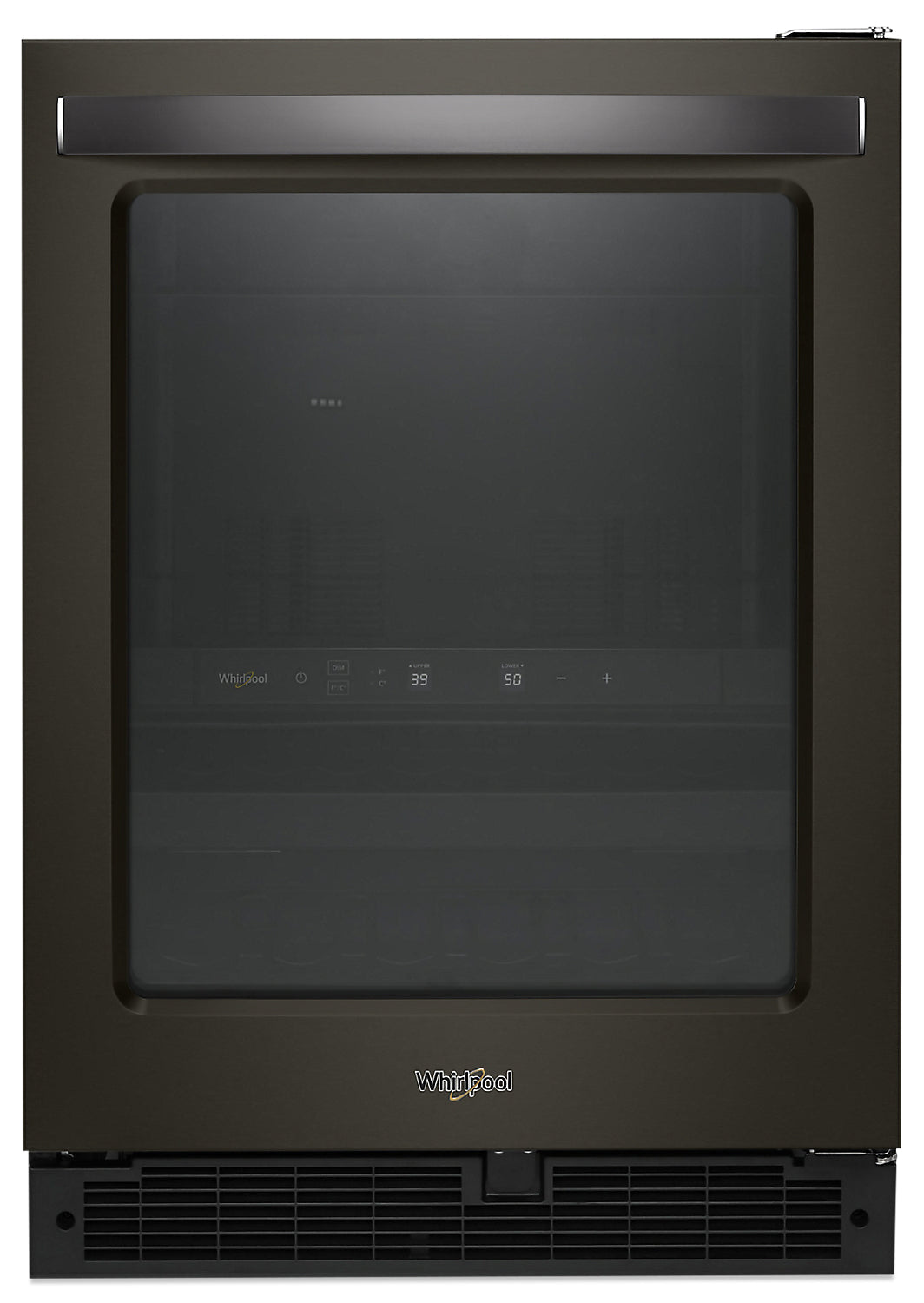 Whirlpool 24" 5.2 Cu. Ft. Undercounter Wine Refrigerator, Black Stainless - WUB50X24HV