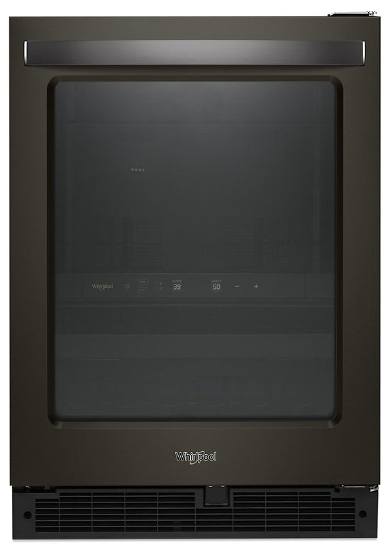 Whirlpool 24" 5.2 Cu. Ft. Undercounter Wine Refrigerator, Black Stainless - WUB50X24HV