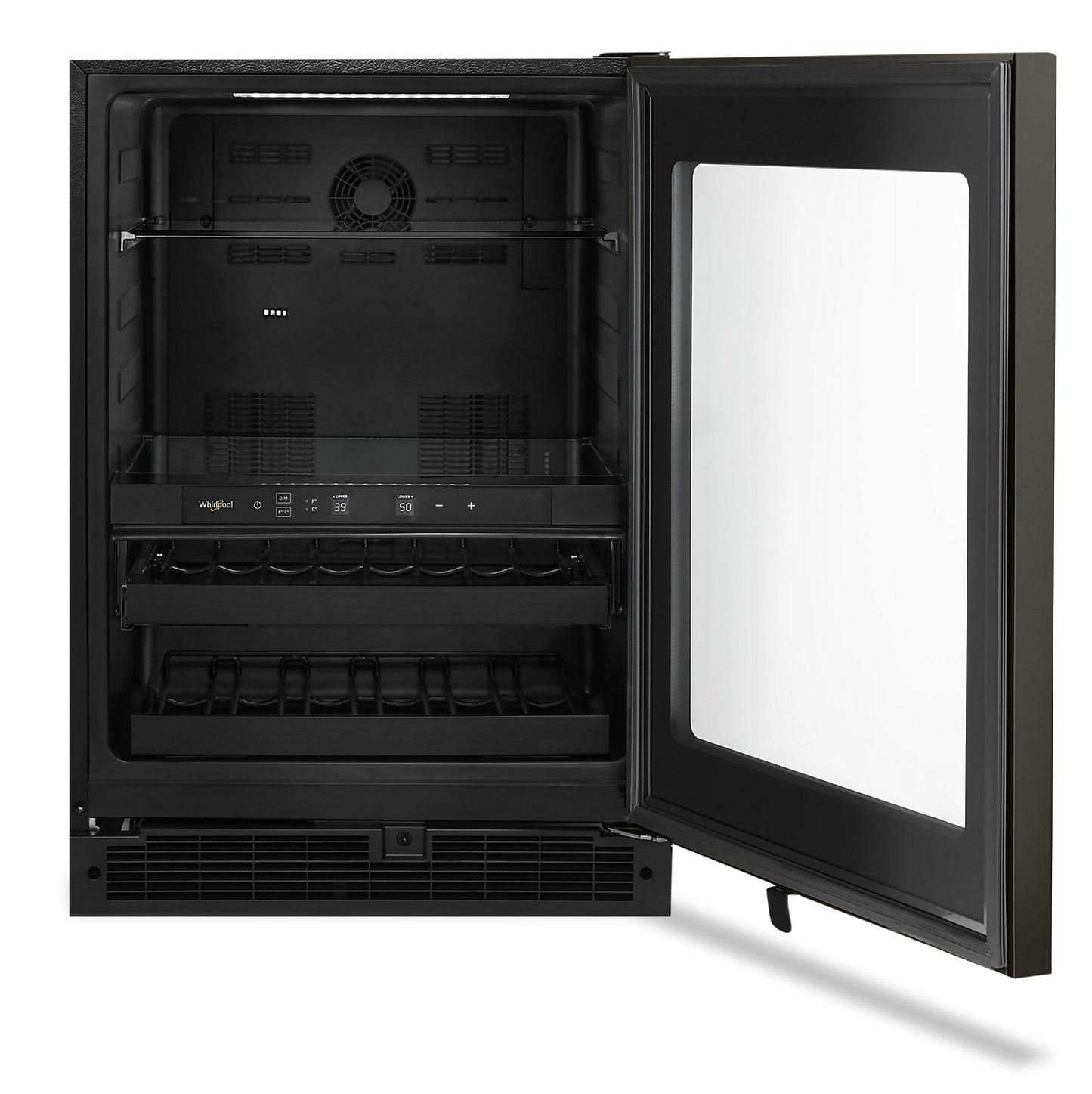 Whirlpool 24" 5.2 Cu. Ft. Undercounter Wine Refrigerator, Black Stainless - WUB50X24HV