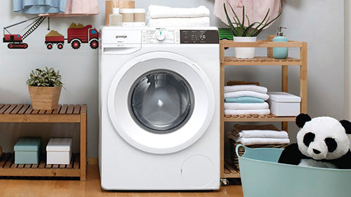 GORENJE 24 INCH FRONT LOAD WASHING MACHINE W/ 8 KG CAPACITY AND 1400RPM - WEI843HP