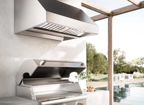 Falmec Zeus Outdoor Hood with Scotch Brite Finish and LED Lighting - CPHN0646