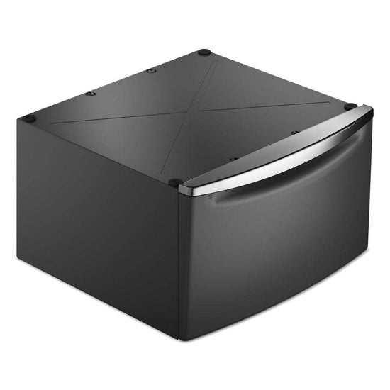 Maytag 27 Inch Laundry Pedestal with Storage Drawer, Volcano Black - XHPC155MBK