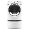 Maytag 15.5-inch Laundry Pedestal with Storage Drawer, White/Chrome - XHPC155XW
