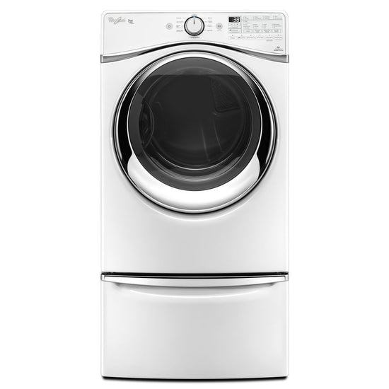 Maytag 15.5-inch Laundry Pedestal with Storage Drawer, White/Chrome - XHPC155XW