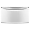 Maytag 15.5-inch Laundry Pedestal with Storage Drawer, White/Chrome - XHPC155XW