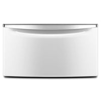 Maytag 15.5-inch Laundry Pedestal with Storage Drawer, White/Chrome - XHPC155XW