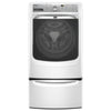 Maytag 15.5-inch Laundry Pedestal with Storage Drawer, White/Chrome - XHPC155XW