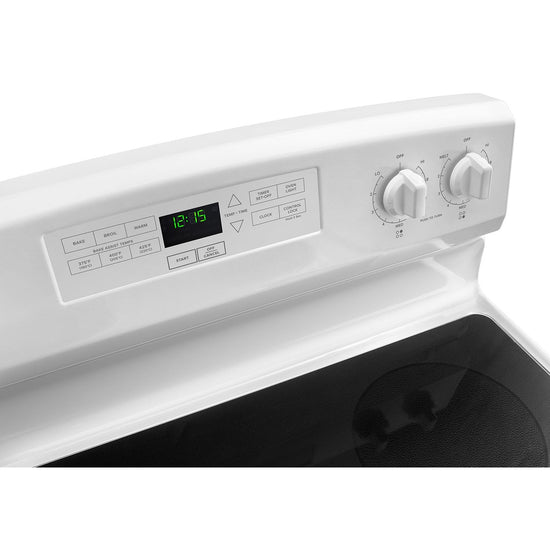 Amana 30 Inch Freestanding Electric Range, White - YAER6303MFW