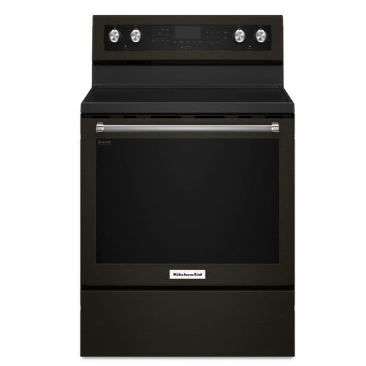 KitchenAid 30 Inch Freestanding Electric Range, Black - YKFEG500EBS (Ships in 7-10 Days)