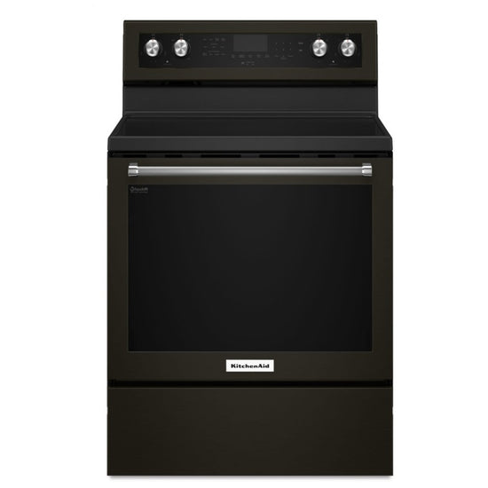 KitchenAid 30 Inch Freestanding Electric Range, Black - YKFEG500EBS (Ships in 7-10 Days)