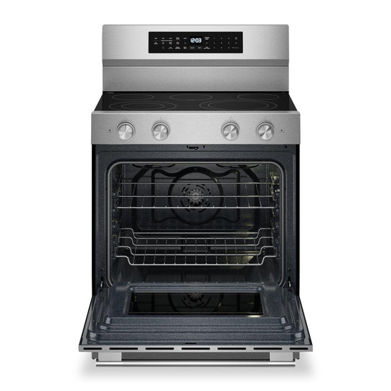 KitchenAid 30 Inch Electric Range, 5.3 cu. ft., Fingerprint Resistant Stainless Steel - YKFES530SPS
