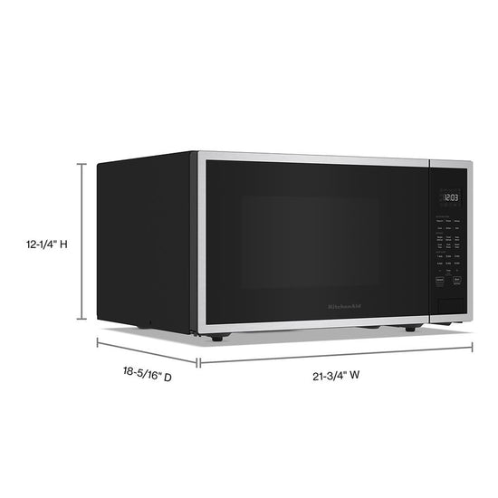 KitchenAid 1.6 Cu. Ft. Countertop Microwave, Stainless - YKMCS122PPS (Ships in 7-10 Days)