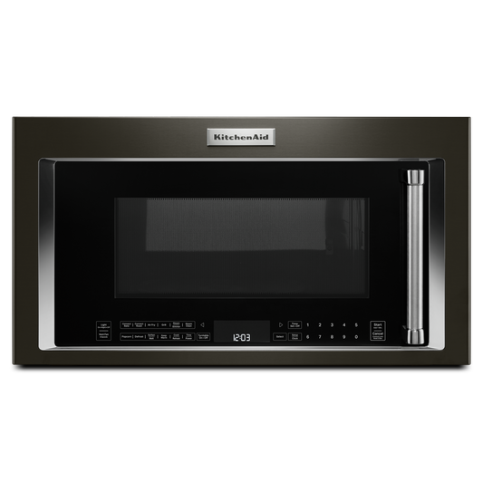 KitchenAid 1.9 cu. ft. Over-the-Range Convection Microwave, Black Stainless - YKMHC319LBS