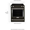 KitchenAid 30 Inch Slide-In Electric Range, Black Stainless Steel - YKSEG700EBS (Ships in 7-10 Days)