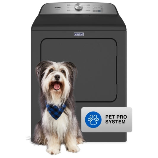 Maytag Electric Dryer with Pet Pro System and Steam Clean - YMED6500MBK