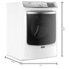 Maytag Smart Front Load Electric Dryer with Steam - YMED8630HW