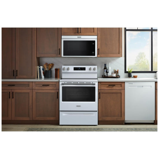 Maytag 30 Inch Electric Range with No Preheat Air Fry, White - YMFES6030RW