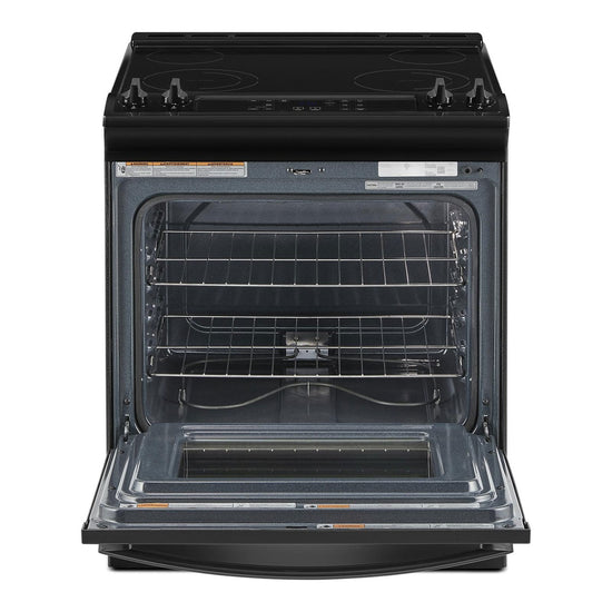 Whirlpool 30 Inch Slide-In Electric Range with 4.8 Cu. Ft. Capacity, Black - YWEE515S0LB