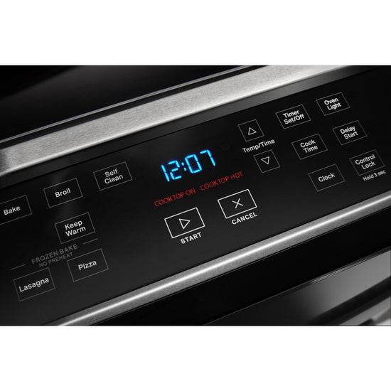 Whirlpool 30 Inch Slide-In Electric Range with 4.8 Cu. Ft. Capacity, Black - YWEE515S0LB