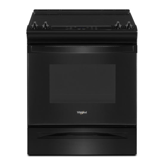 Whirlpool 30 Inch Slide-In Electric Range with 4.8 Cu. Ft. Capacity, Black - YWEE515S0LB