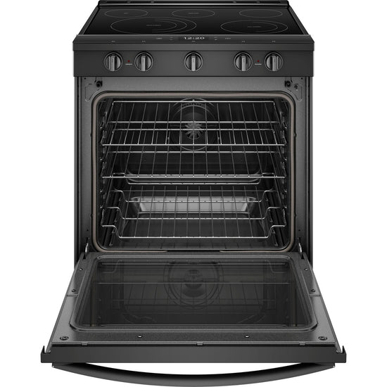 Whirlpool Slide-In Electric True Convection Range, Black - YWEE750H0HB