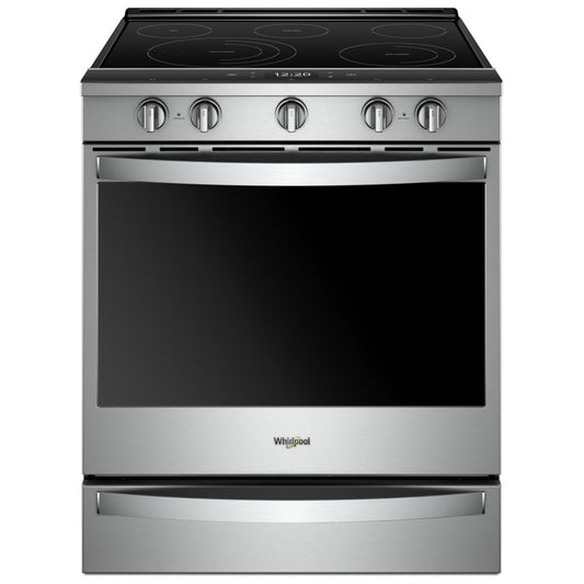 Whirlpool 30 Inch Slide-In Electric Range, Stainless Steel - YWEE750H0HZ