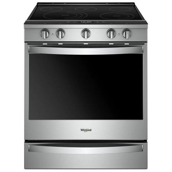 Whirlpool 30 Inch Slide-In Electric Range, Stainless Steel - YWEE750H0HZ