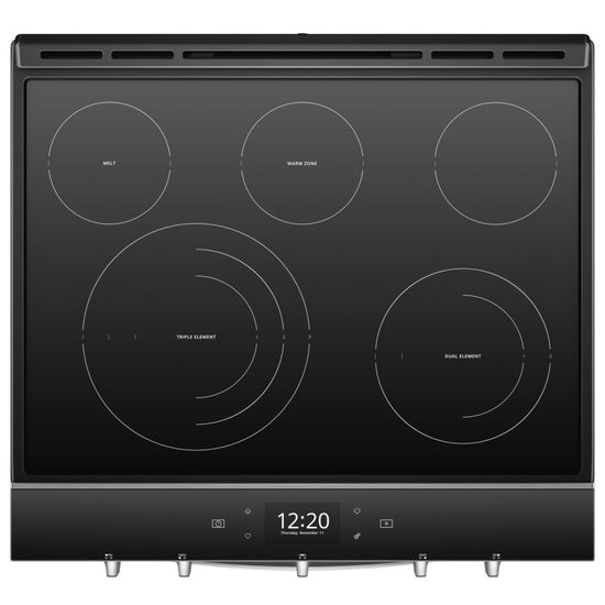 Whirlpool 30 Inch Slide-In Electric Range, Stainless Steel - YWEE750H0HZ