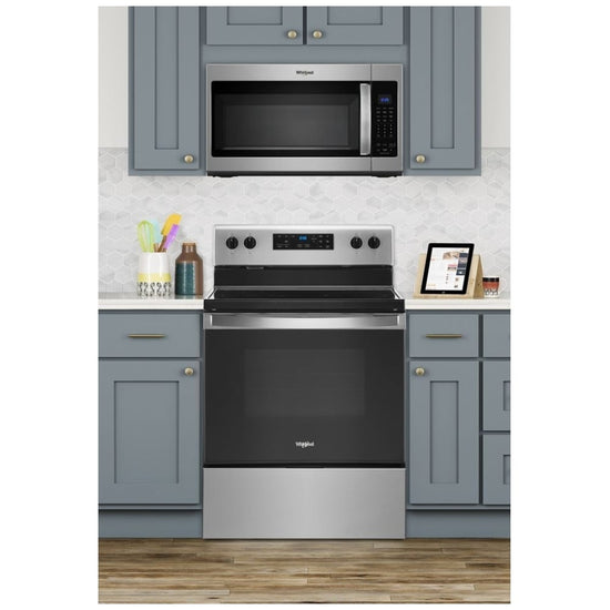 Whirlpool 30 Inch Freestanding Electric Range with 5.3 cu. ft. Capacity, Stainless Steel - YWFE515S0JS