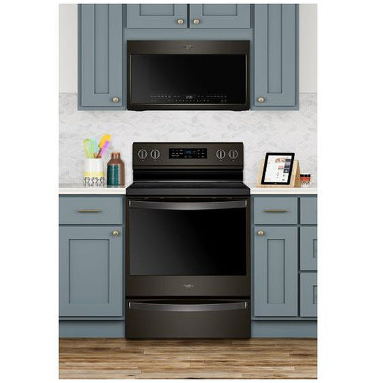 Whirlpool 30 Inch Freestanding Electric Range, Black Stainless - YWFE775H0HV