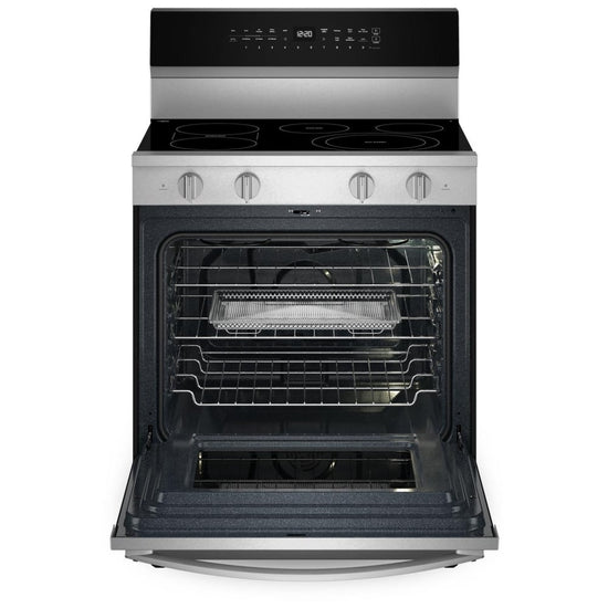 Whirlpool 30 Inch Smart Electric Range with Air Cooking Technology, Stainless Steel - YWFES7530RZ