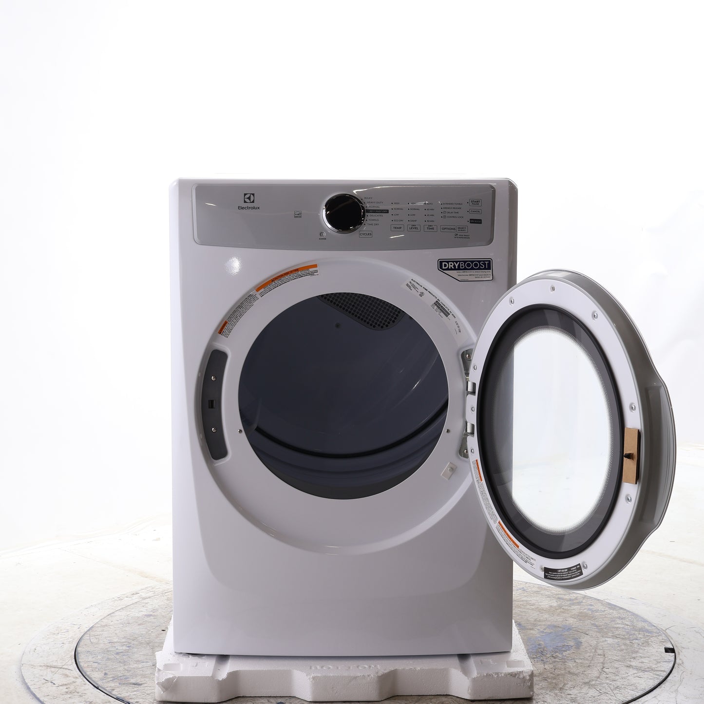 ELECTROLUX 8.0 CU FT. WHITE ELECTRIC FRONT LOAD DRYER - ELFE733CAW