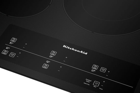 KitchenAid 30 Inch Electric Cooktop with 5 Elements - KCES950KBL
