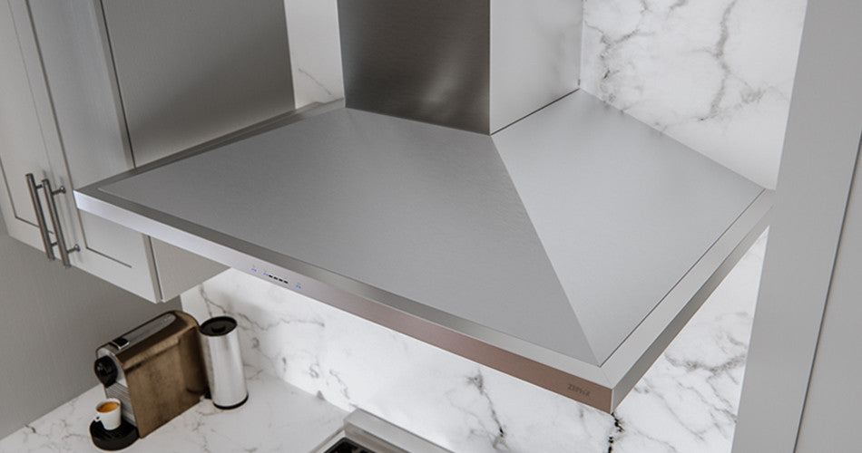 Zephyr Anzio 36-Inch Range Hood with Titanium Coating and 600 CFM Blower - ZAN-M90CS