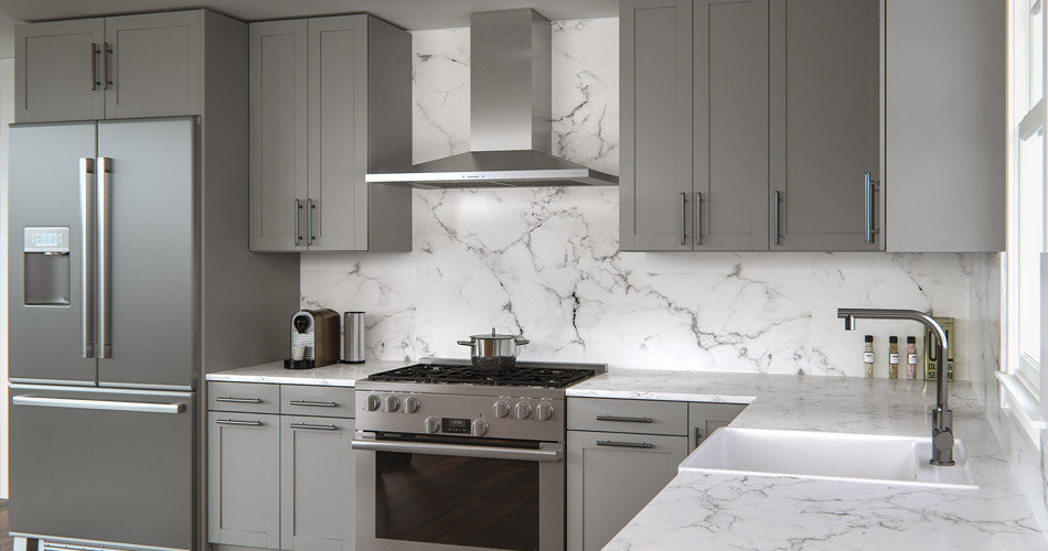 Zephyr Anzio 36-Inch Range Hood with Titanium Coating and 600 CFM Blower - ZAN-M90CS